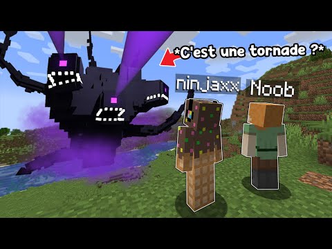 J'ai troll un Noob avec des Catastrophes naturelles sur Minecraft..