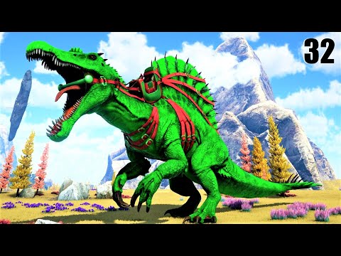 KAIJU SIZED SPINOSAUR! MY FAVORITE YET! | ARK Omega Fjordur | ARK SURVIVAL EVOLVED MODDED E32