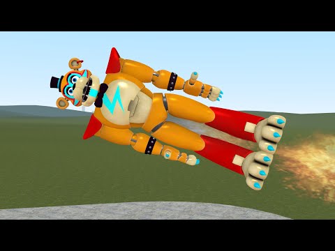 LAUNCHING ROCKET FNAF SECURITY BREACH ANIMATRONICS In Garry's Mod!