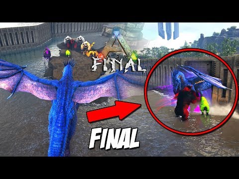 LUCHA FINAL DINOSAURIOS CONTRA DIOS DRAGÓN #ArkSurvivalEvolved 3 FINAL