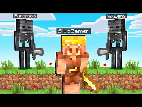 Minecraft: 2 ESQUELETOS WITHER vs 1 PIGLIN CORREDOR 😨🔪 SILVIO vs 2 ASESINOS en MINECRAFT SPEEDRUN