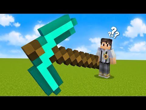 Minecraft, Aber Werkzeuge Sind Riesig