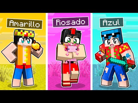 MINECRAFT pero JUGAMOS al RETO de los COLORES 😂 Los COMPAS en MINECRAFT #1