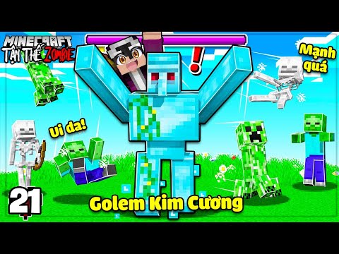 MINECRAFT TẬN THẾ ZOMBIE * TẬP 21 | THẦY LỘC THUÊ NGƯỜI SẮT KIM CƯƠNG BẢO VỆ DÂN LÀNG VÀ CÁI KẾT😳🤔❗