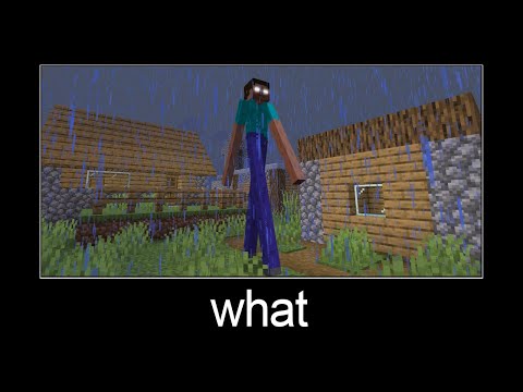 Minecraft wait what meme part 203 (giant herobrine)