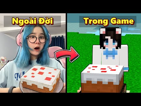 Mình Ăn Tất Cả Đồ Ăn Trong Minecraft Nhưng Ngoài Đời Thực