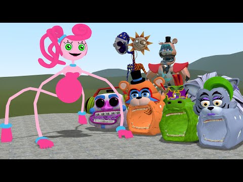 MOMMY LONG LEGS VS FNAF SECURITY BREACH AMALGAMATIONS In Garry's Mod! (Poppy Playtime vs FNAF)