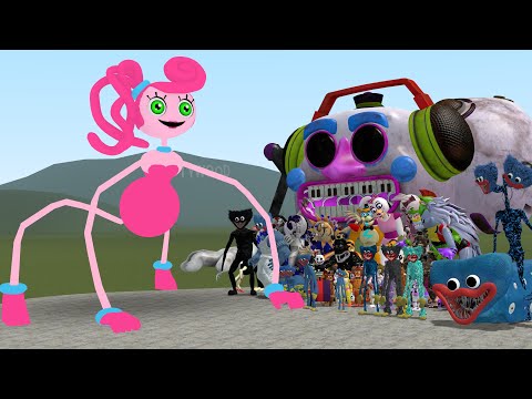 NEW MOMMY LONG LEGS POPPY PLAYTIME 2 VS ALL FNAF 1-9 SECURITY BREACH AND HUGGY WUGGYS In Garry's Mod