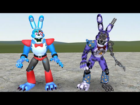 NEW SHATTERED GLAMROCK BONNIE ANIMATRONIC In Garry's Mod! (Five Nights at Freddy's Security Breach)