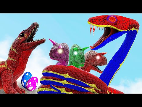 O Bebê Megalania Teve Ovos e Fez Uma Armadilha Para Se Vingar Dos Carnotaurus! ARK DINOSSAUROS