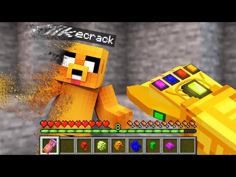 Paso MINECRAFT pero EXISTE EL GUANTELETE DEL INFINITO de THANOS 😱 TIMBA Y MIKECRACK