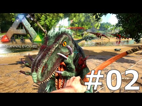 PIERWSZE POLOWANIE I PIERWSZA HODOWLA ARK Survival Evolved #2