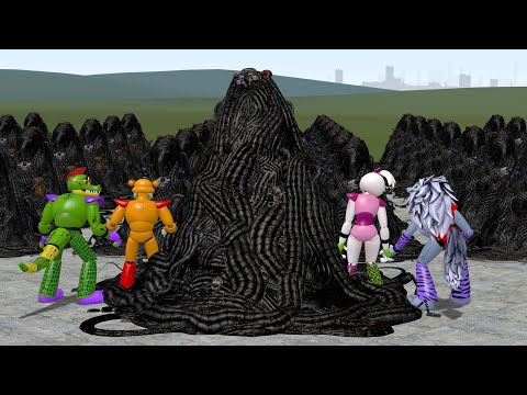 PLAYING AS THE BLOB IN FNAF SECURITY BREACH In Garry's Mod! (Five Nights at Freddy's)