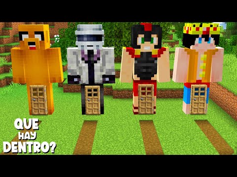 ¿que hay DENTRO de las CASAS de LOS COMPAS en MINECRAFT? 😱