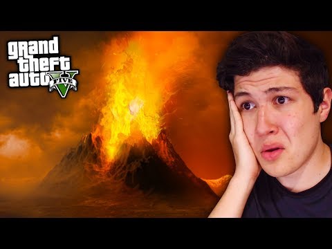 ¿Qué PASA si un VOLCÁN hace ERUPCIÓN en GTA 5? Grand Theft Auto V – GTA V Mods