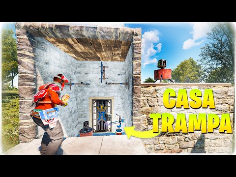 RAIDEO ONLINE a una BASE LLENA con +20 TRAMPAS – RUST – Gameplay español