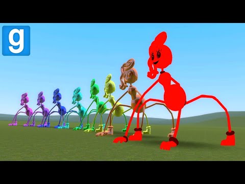 RAINBOW MOMMY LONG LEGS HORDE! – Garry's mod Sandbox