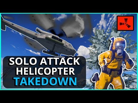 RUST SOLO PLAYER Vs The Attack CHOPPER!! Rust Solo Survival Gameplay Ep4