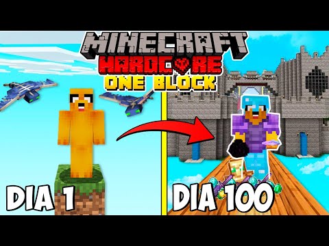 SOBREVIVÍ 100 DÍAS en UN BLOQUE de MINECRAFT HARDCORE 😱🌎 MIKECRACK