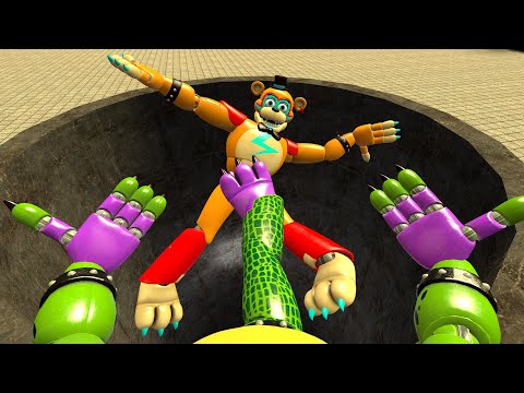 SPARTAN KICKING ALL FNAF SECURITY BREACH ANIMATRONICS PART 2 in Garry's Mod!