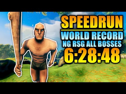 This Run Was INSANE!!! New Character Speedrun WORLD RECORD Valheim NG RSG All Bosses In 6:28:48