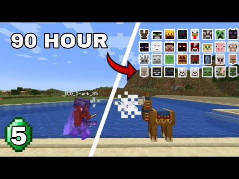 Tôi Mất 90 Tiếng Để Bắt Tất Cả Mob Trong Minecraft Hardcore