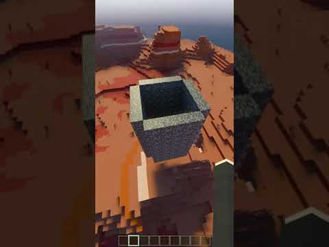 Trapping NOOB in a BEDROCK CAGE #shorts