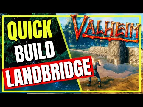 Valheim – Build a Land Bridge Quick n Easy #Shorts #Valheim
