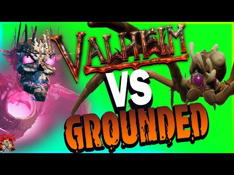 VALHEIM Versus GROUNDED Part 1! Interview With Devs From Grounded And Valheim Playing Together!