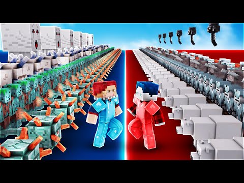 WELCHE MINECRAFT MONSTER ARMEE IST STÄRKER?