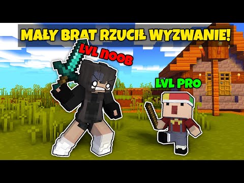 ZAGRALIŚMY z MOIM 9 LETNIM BRATEM 1vs1 w MINECRAFT!