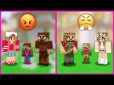 ZENGİN AİLESİ VE FAKİR AİLESİ KÜSTÜ! 😱 – Minecraft