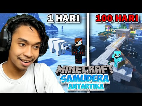 100 Hari di Minecraft tapi SAMUDERA ANTARTIKA❗️❗️KUTUB UTARA❗️❗️