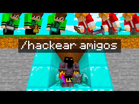 2 CAÇADORES vs ATHOS HACKER no MINECRAFT