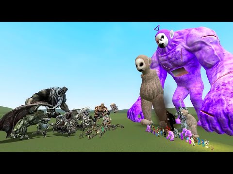 All Slendytubbies VS All Painkiller BOOH SNPCs BETA in Garry's Mod !
