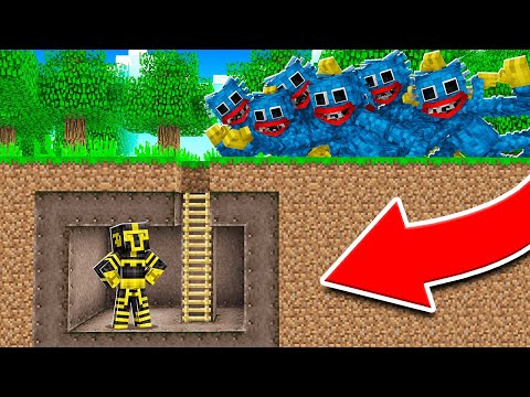 BASE SECRETA VS APOCALIPSIS DE HUGGY WUGGY EN MINECRAFT 😱