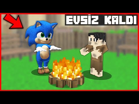 BEBEK SONİC EVDEN KAÇTI, SOKAK ÇOCUĞU OLDU! 😥 – Minecraft