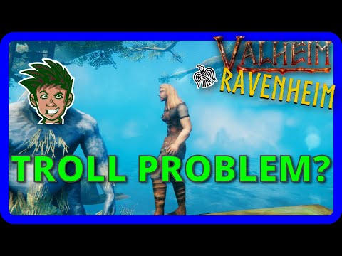 Building Attack from Troll! | Ravenheim (Valheim Let's Play)