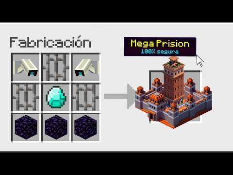 ¿CÓMO CRAFTEAR UNA PRISIÓN 100% SEGURA en MINECRAFT con un SOLO BLOQUE? 😱👮