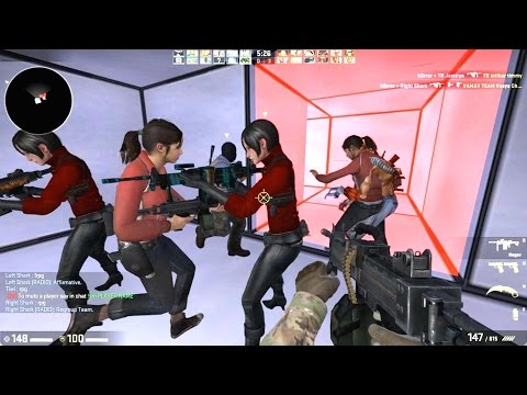 Counter Strike Global Offensive Zombie Escape mod online gameplay on Timesplitters map