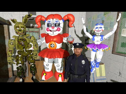 АНИМАТРОНИКИ ПУГАЮТ ОХРАННИКА FNAF 3 COOP ► Garry's Mod