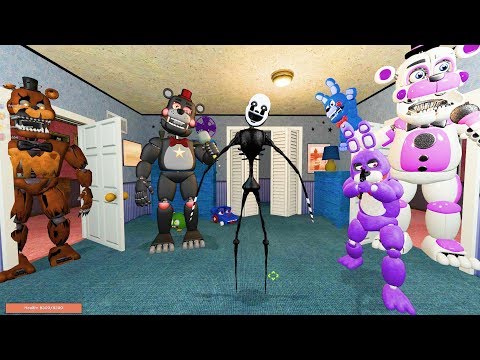 АНИМАТРОНИКИ ПУГАЮТ ОХРАННИКА FNAF 4 ► Garry's Mod