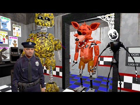 АНИМАТРОНИКИ ПУГАЮТ ОХРАННИКА FNAF COOP ► Garry's Mod