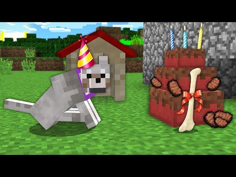 У МОЕЙ СОБАКИ ДЕНЬ РОЖДЕНИЯ В МАЙНКРАФТ 100% троллинг ловушка minecraft