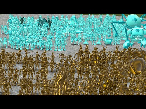 EVERY GOLDEN ANIMATRONIC VS EVERY DIAMOND ANIMATRONIC In Garry's Mod! (All FNAF 1-9 Security Breach)