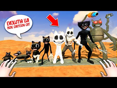 EVOLUTIA lui BEBE CARTOON Cat Huggy la ora 1 DIMINEATA!
