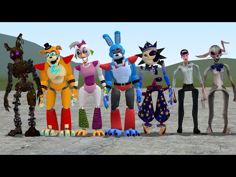 FNAF SECURITY BREACH BUT EVERYONE IS BURNTRAP WILLIAM AFTON! Garry's Mod! (Five Nights at Freddy's)