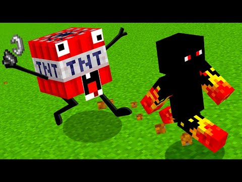 fui perseguido por uma TNT maluca no minecraft (caçador vs athos)