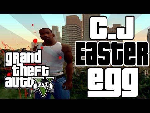 Grand Theft Auto 5 C.J Carl Johnson Easter Egg Glitch (GTA V) (Totally Legit) (Not Fake At All)