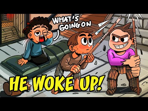 He WOKE UP when we were ECO RAIDING his base…..Rust